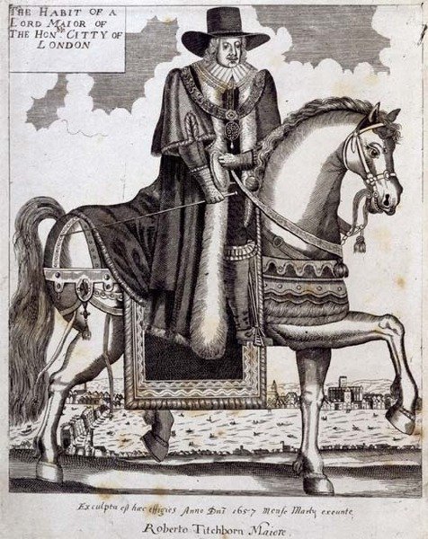 Robert Tichborne (d.1682) Londra Belediye Başkanı olarak by English School