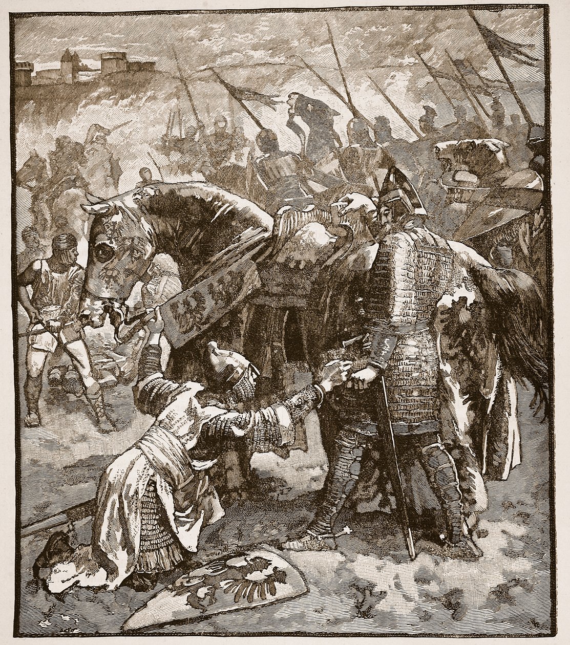 Robert babalarından af diliyor, Cassells Illustrated History of England