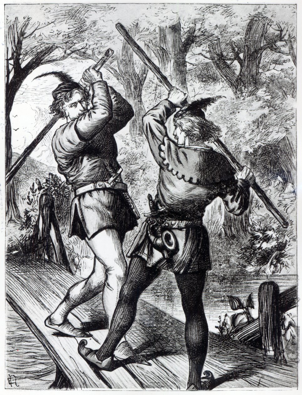 Robin Hood ve Küçük John by English School