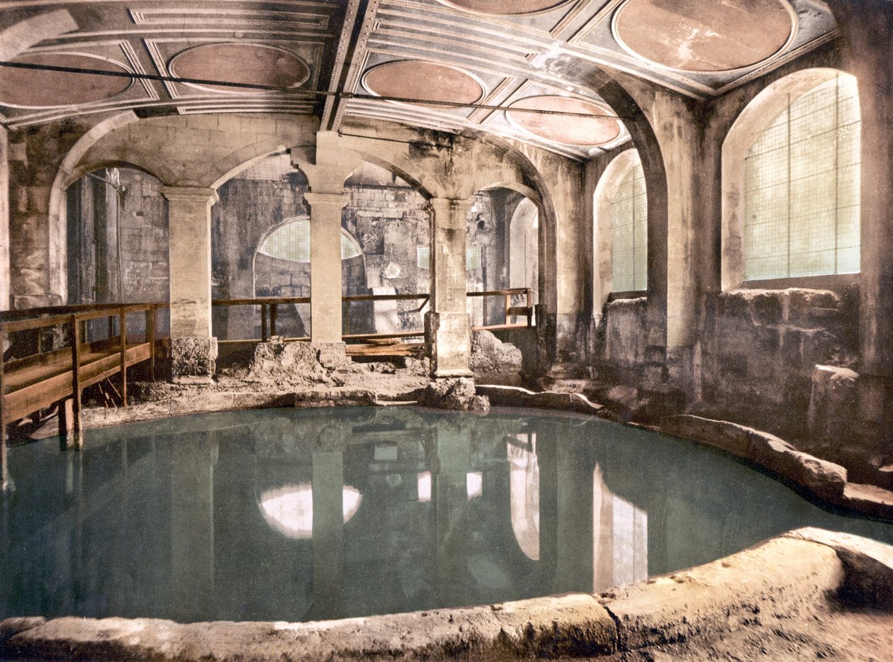Roma Hamamları, Hamam (el boyaması fotoğraf) by English School