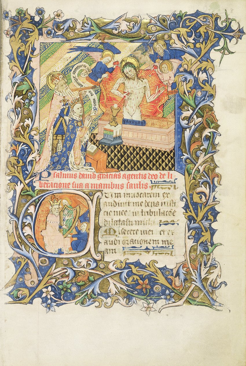 Roy 2 B I f.8 Gloucester Humphrey Duke Psalter