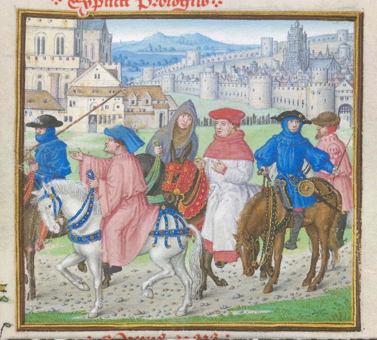Royal 18 D II f.148 Lydgate ve John Lydgate (c.1370-c.1451) 1412-22 (parşömen) (8063 detayı) by English School