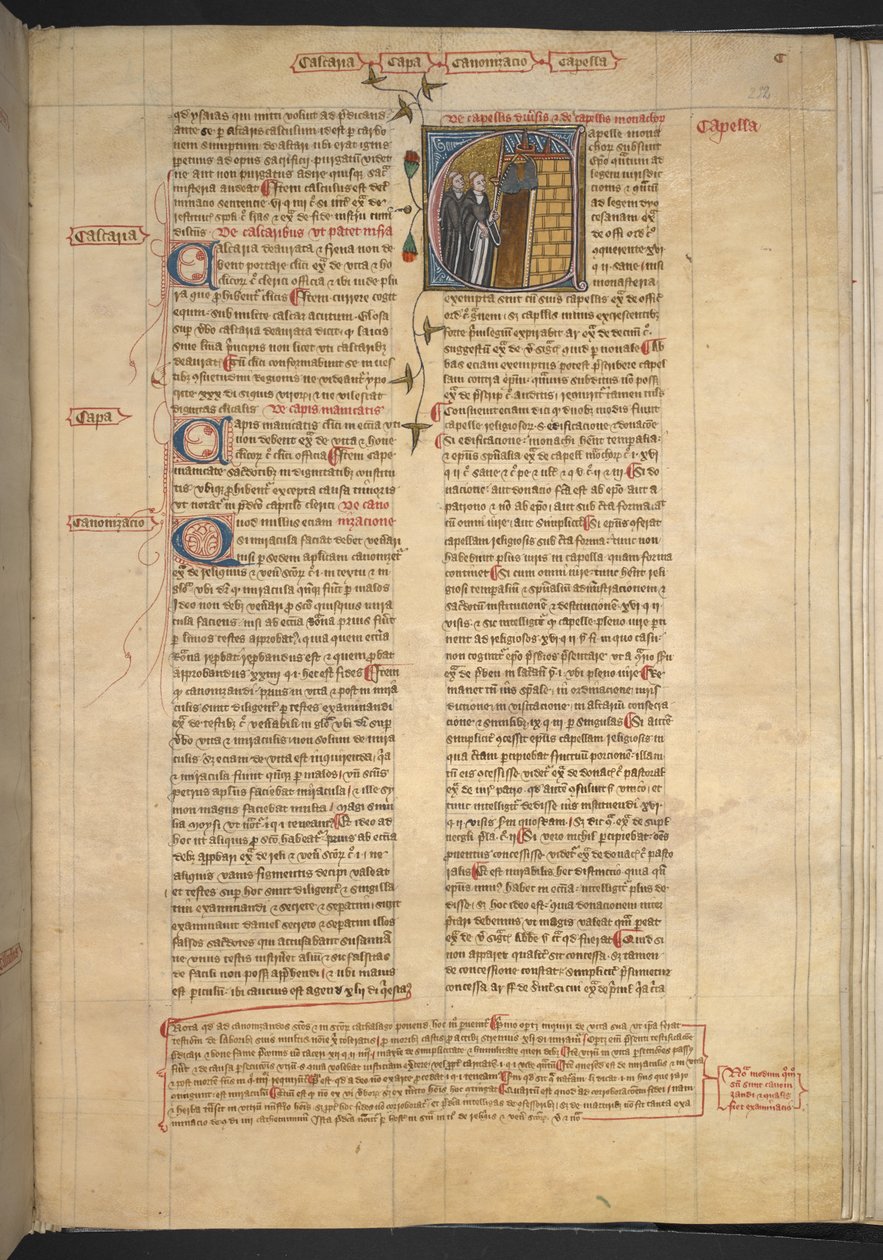 Royal 6 E VI, f. 232, Capella (Şapel), c.1360-75 (parşömen) by English School