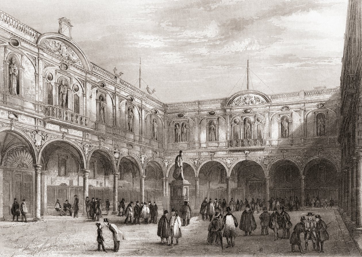 Royal Exchange, Londra, İngiltere by English School