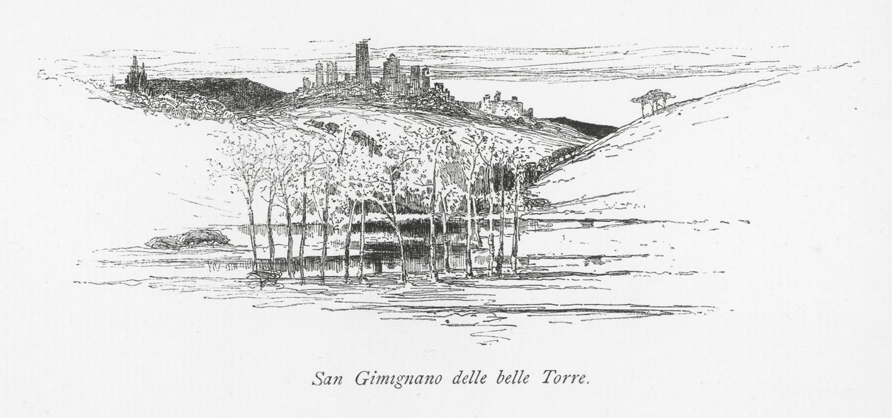 San Gimignano delle belle Torre (lito) by English School