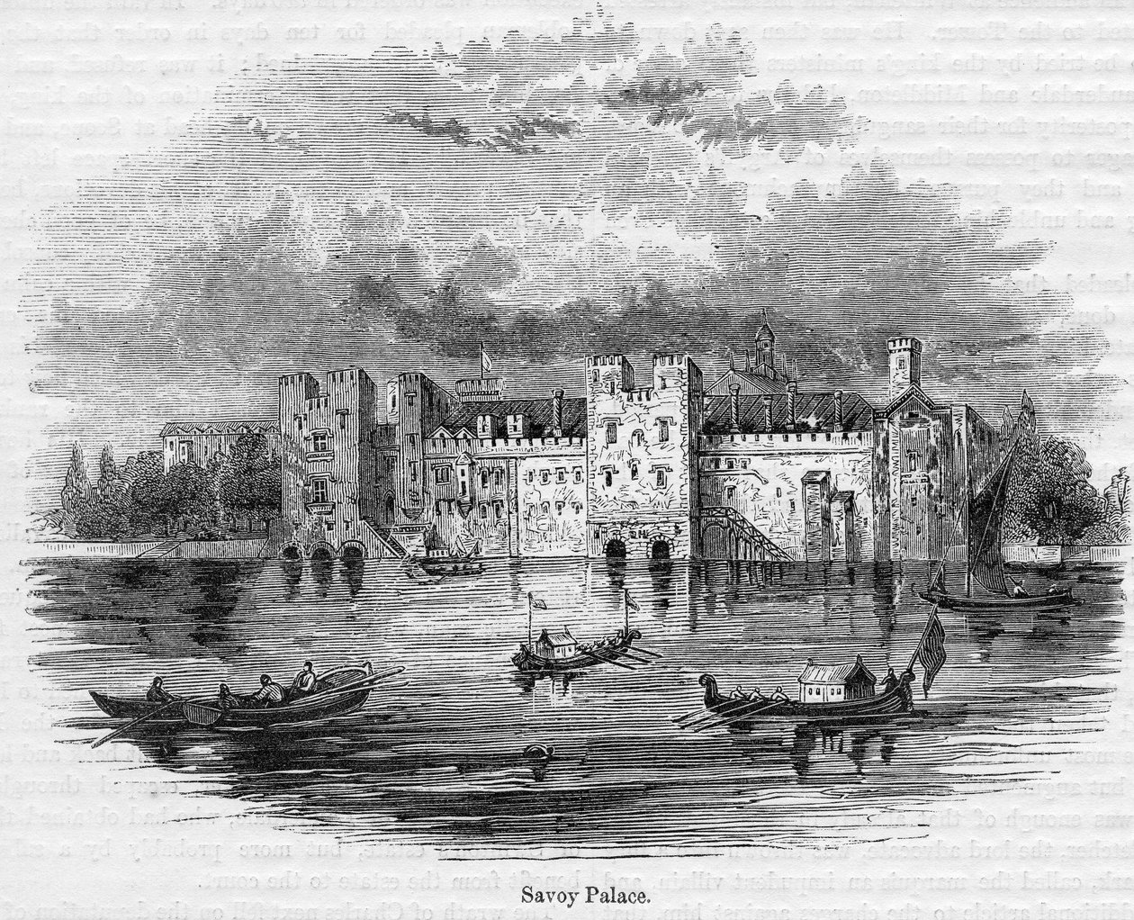 Savoy Sarayı, 1661 by English School