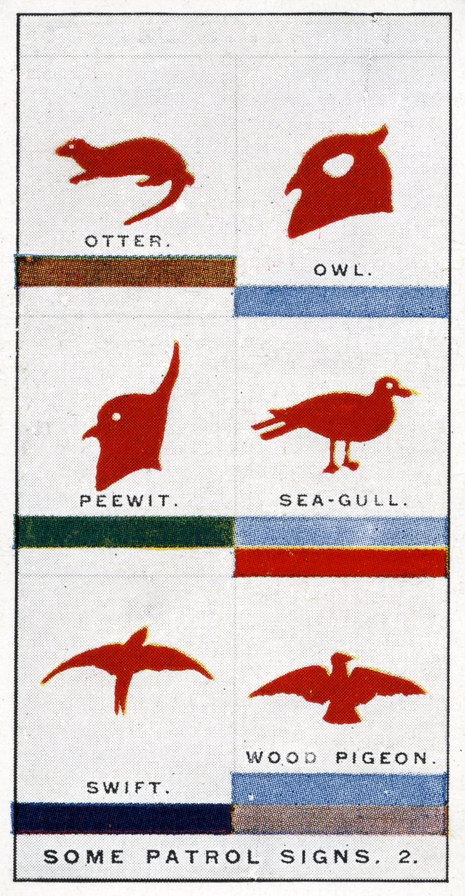 İzci Devriye işaretleri, 1929 by English School