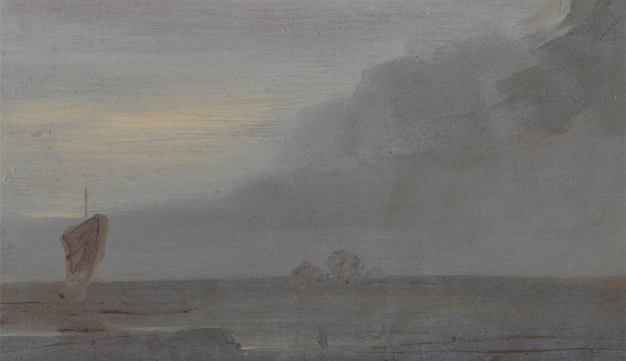 Seapiece with Boats: Evening, daha önce J.M.W. Turner (1775-1851) ve ayrıca Peter de Wint
