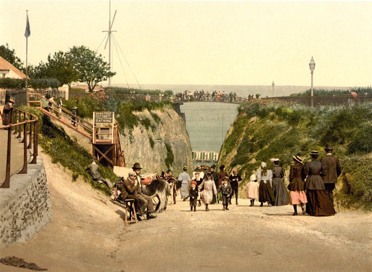 Deniz manzarası (el ile renklendirilmiş fotoğraf) by English School