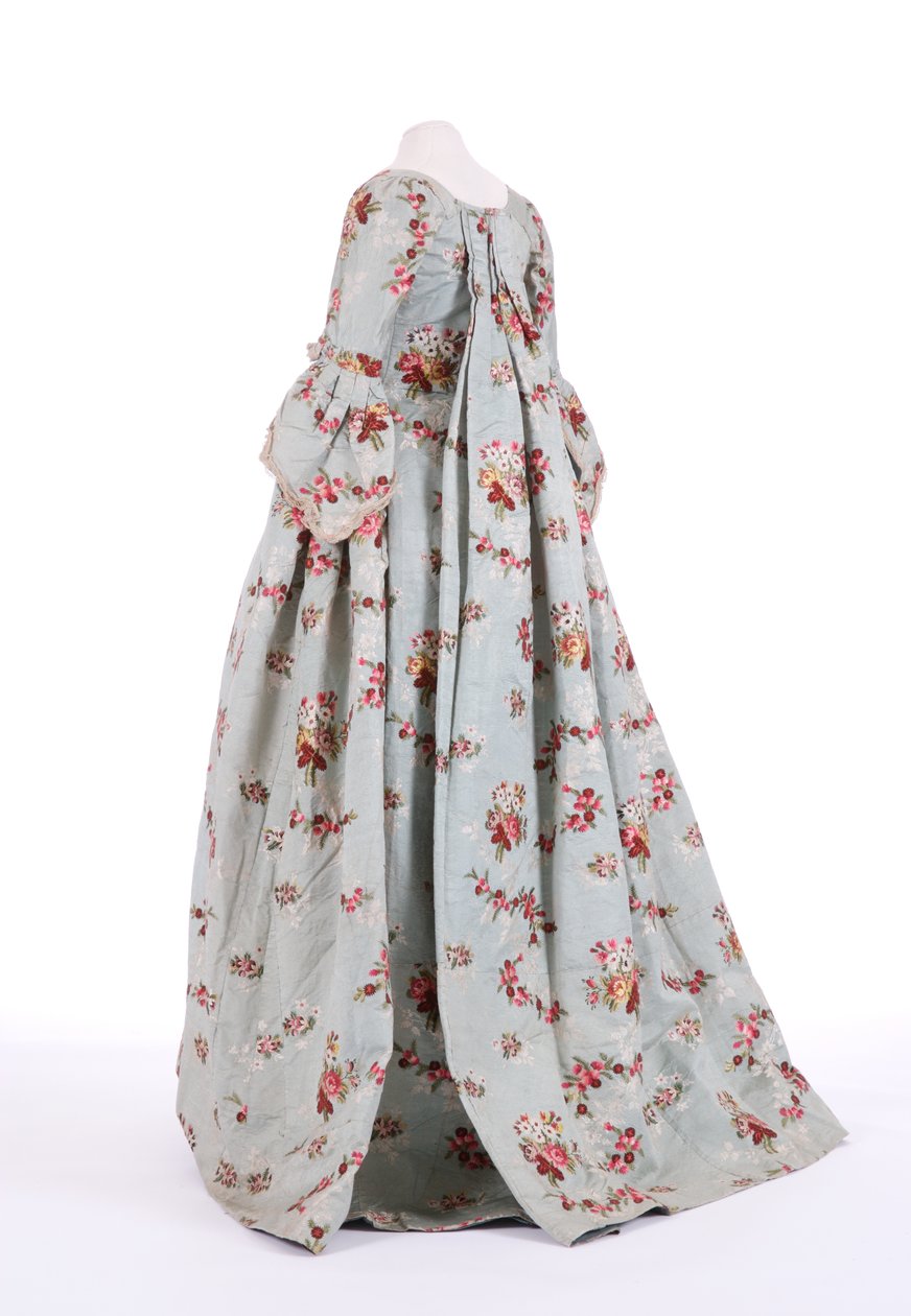 Sırtı çuval elbisenin yandan görünüşü, 1760