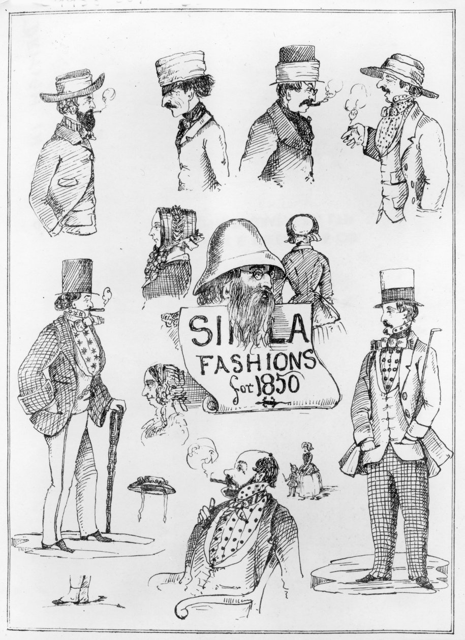 1850 için Simla Modası by English School
