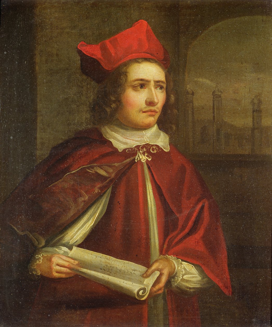 Sir Augustus Harris (1851-96) Kardinal Wolsey olarak by English School