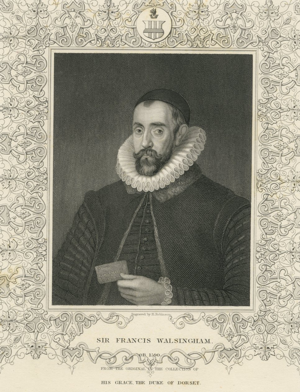 Sir Francis Walsingham (gravür) by English School