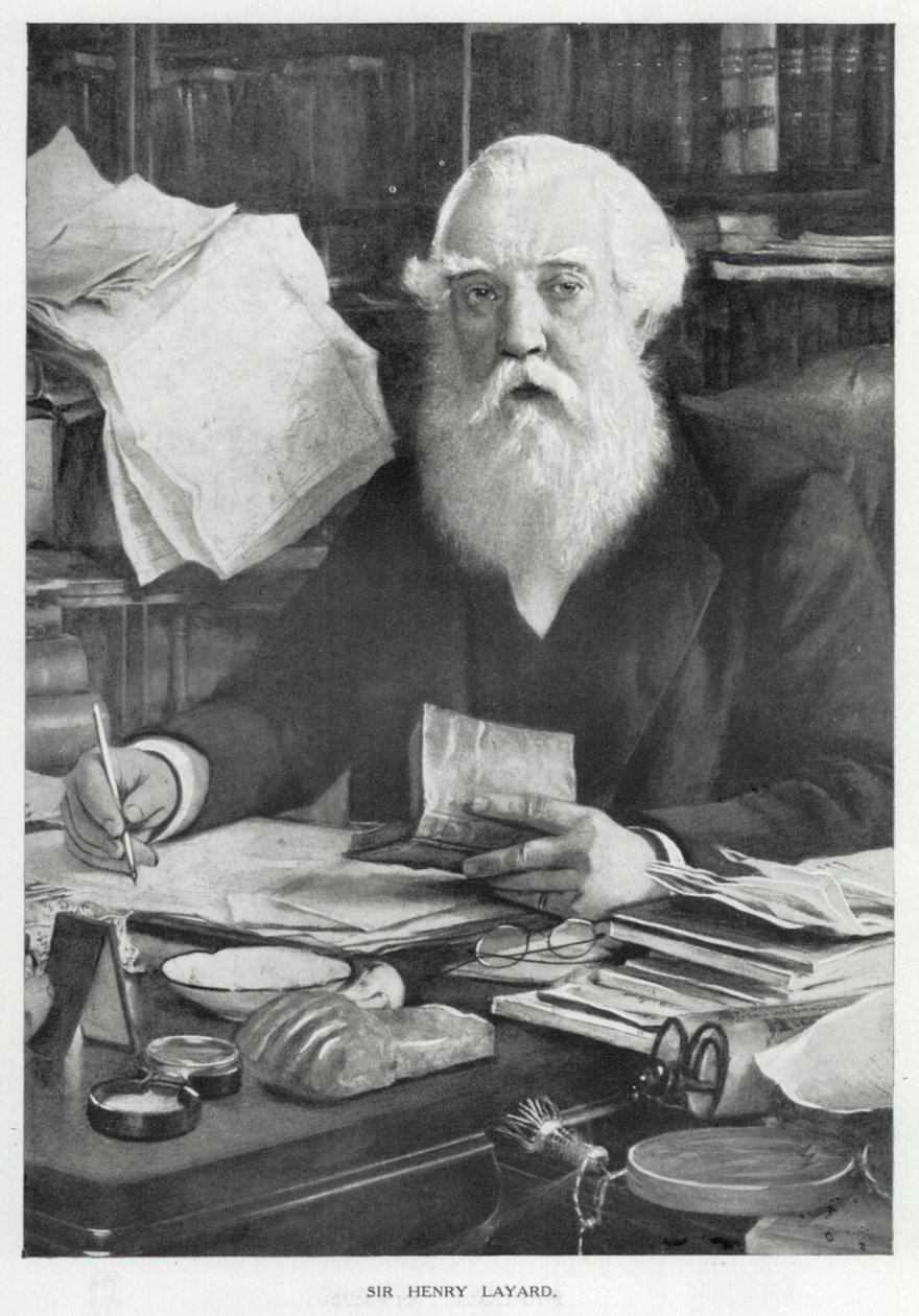 Sir Henry Layard (lito) by English School