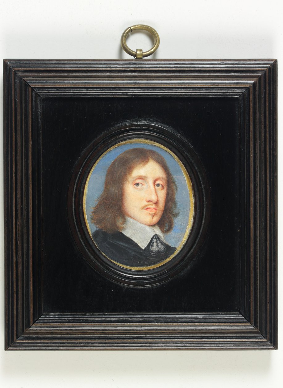 Sir Henry Vane The Younger (parşömen üzerine suluboya) by English School