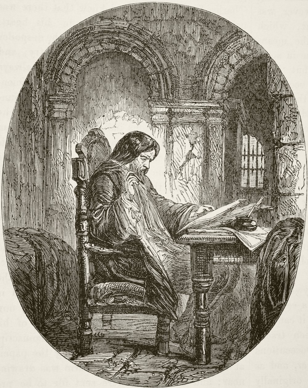 Sir John Eliot hapiste, William Hickman Smith Aubrey (1858-1916) tarafından yayınlanan 