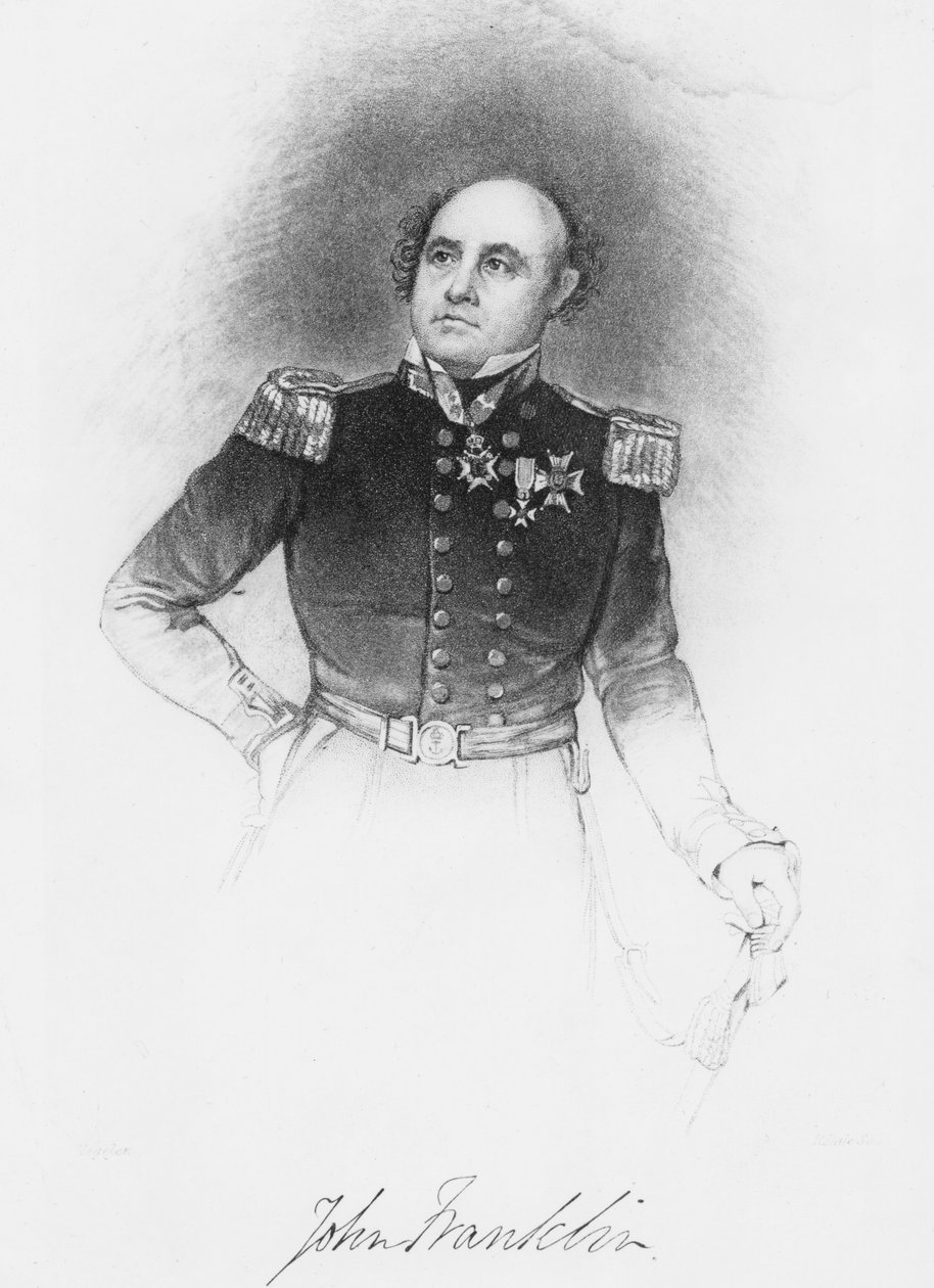 Sir John Franklin (gravür) by English School