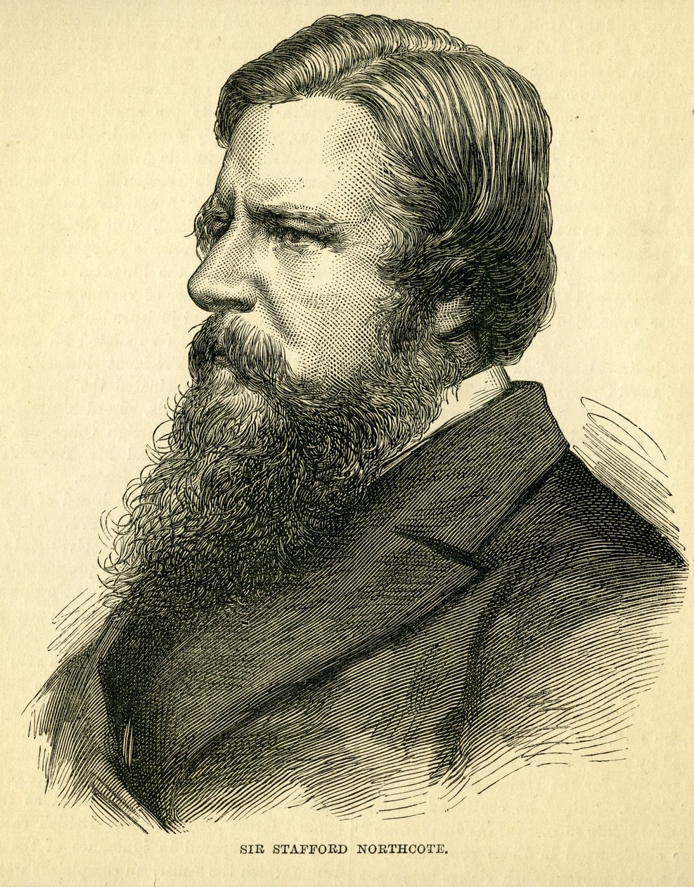 Sir Stafford Northcote, Iddesleigh 1. Kontu (1818-87) by English School