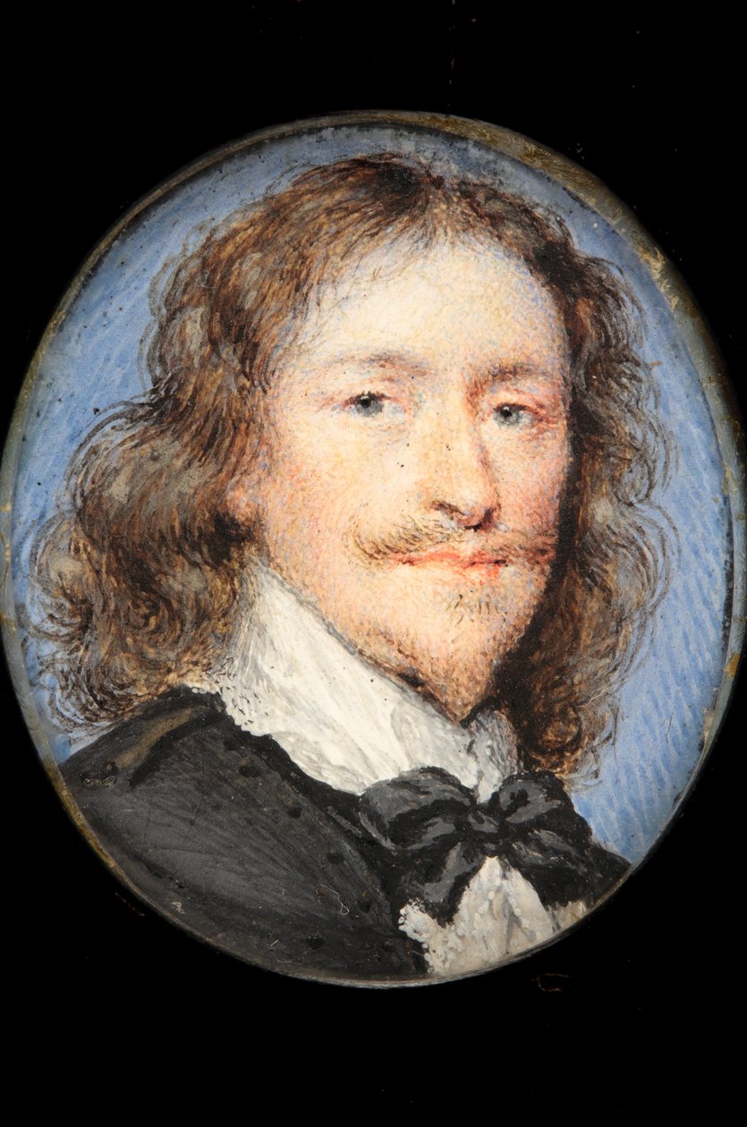 Sir William Waller (parşömen üzerine suluboya) by English School