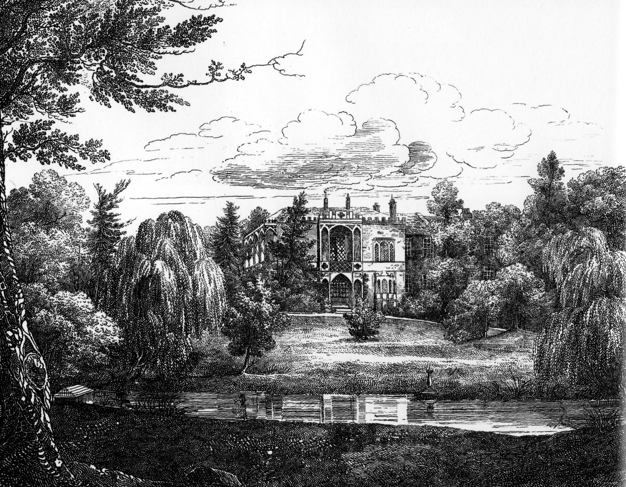 Greenbank House, Liverpool taslağı by English School