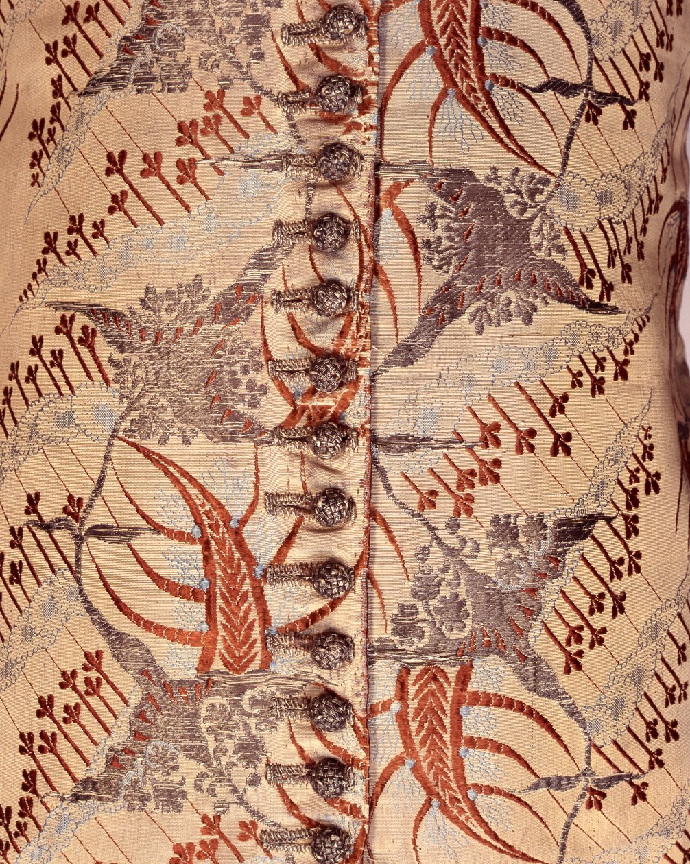 Kollu yelek, c.1705-15 (ipek ve brokar) by English School
