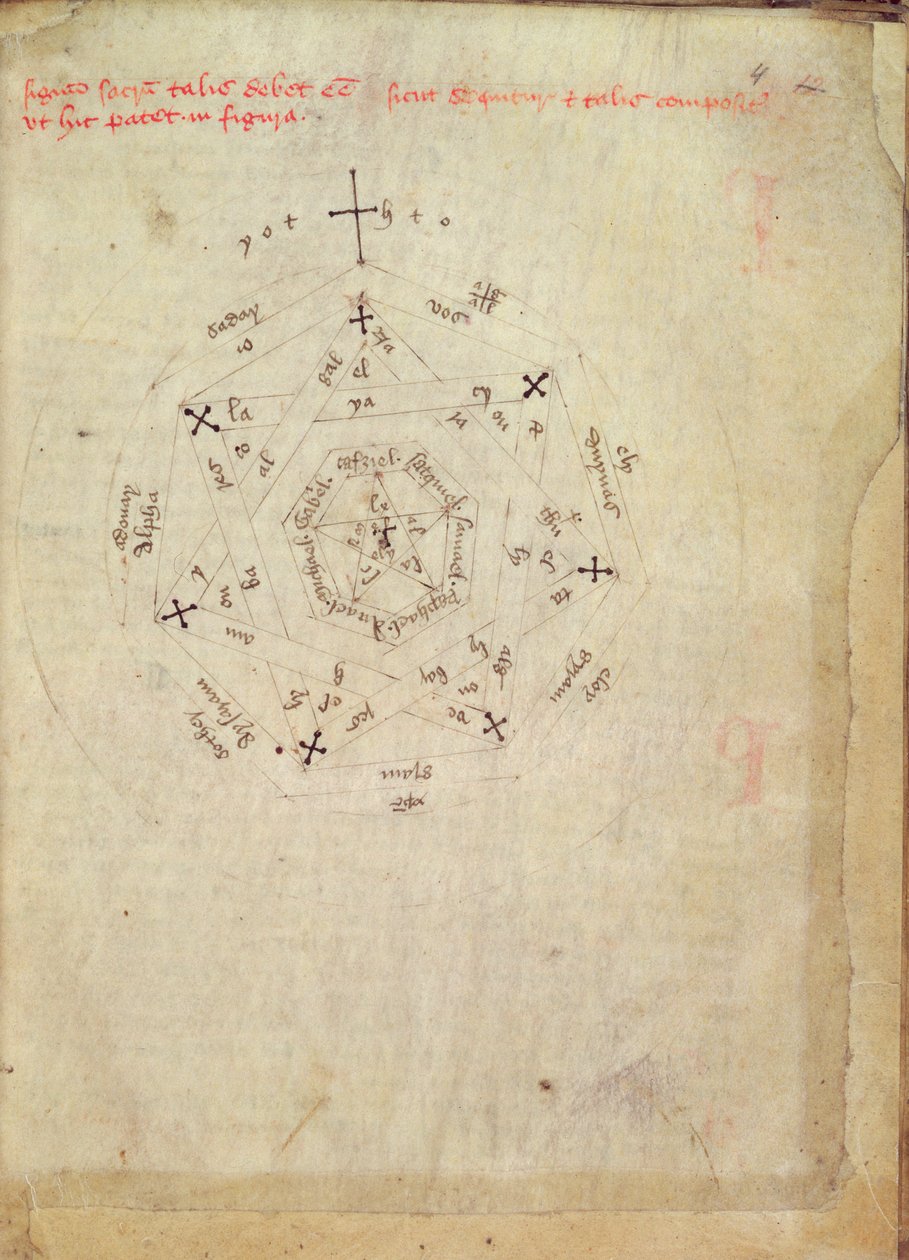 Sloane Ms 313 fol.4 Tanrı