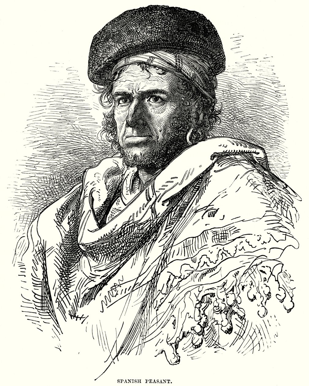 İspanyol Köylü (gravür) by English School