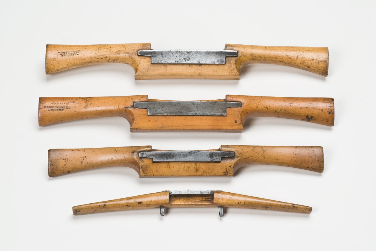 Spokeshaves, 18. - 19. yüzyıl (şimşir ve metal) by English School