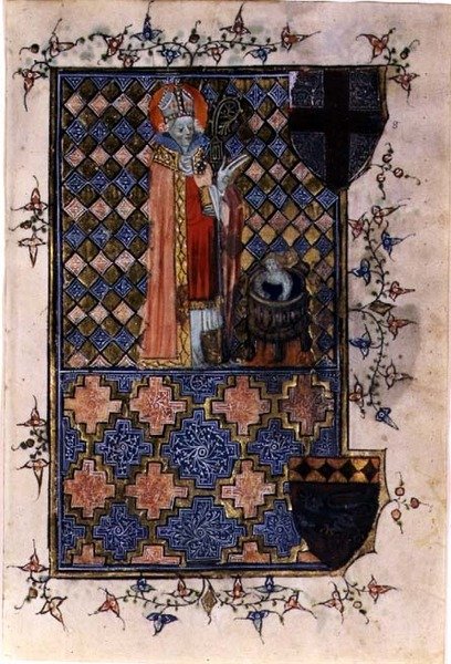 St. Nicholas Bir Gençliği Canlandırmak, bir saat kitabından, c.1400-40 (parşömen) by English School