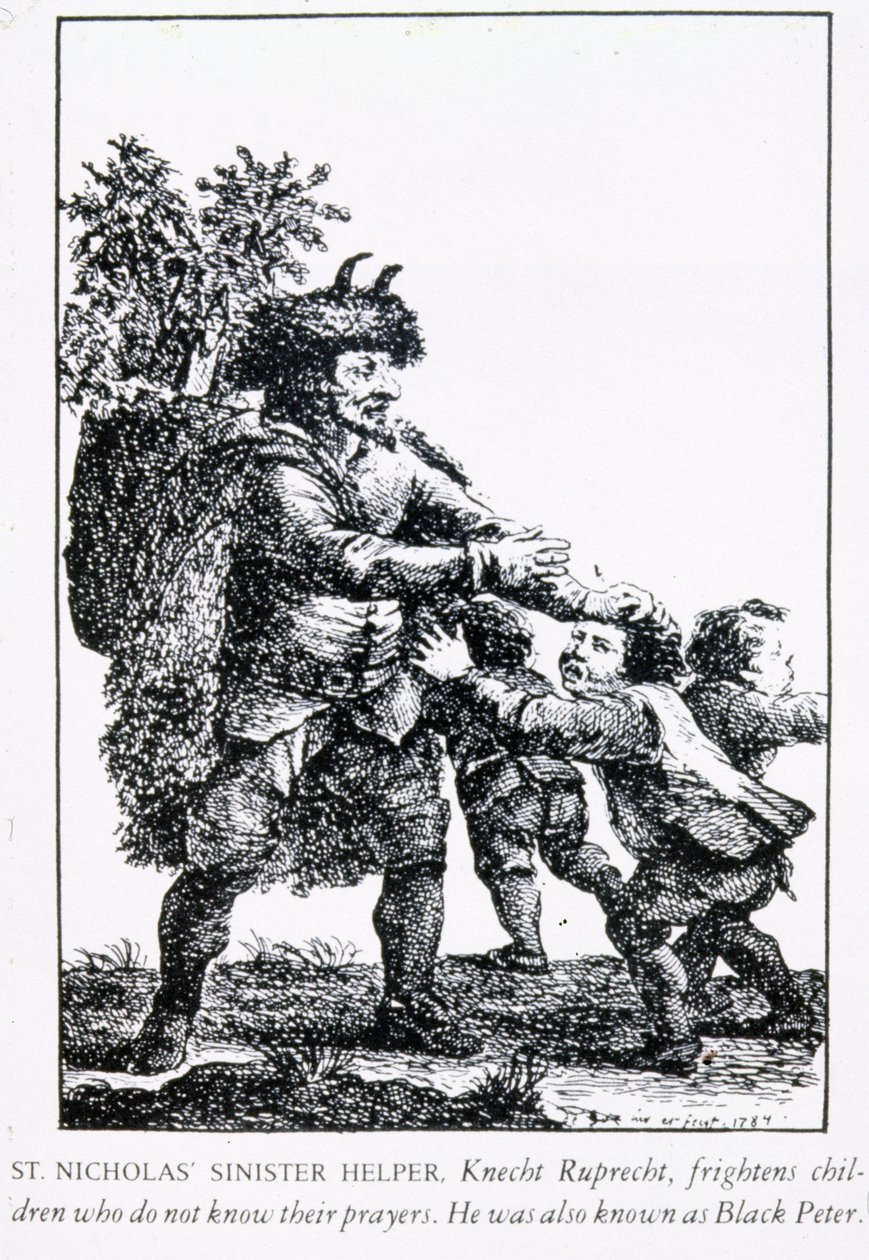 Aziz Nicholas Uğursuz Yardımcı: Knecht Ruprecht, 1784 by English School