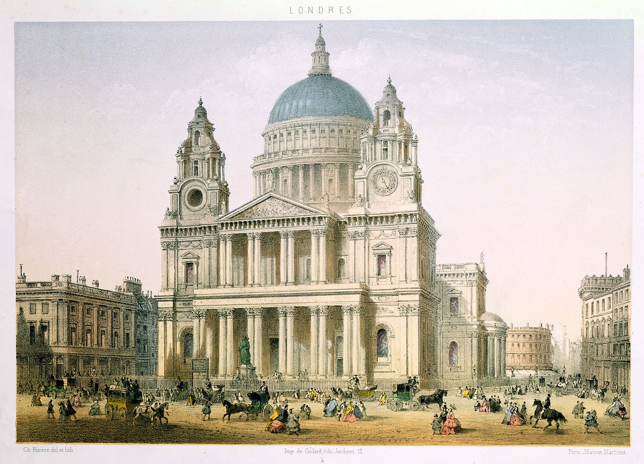 Aziz Paul Katedrali, C. Riviere, 1855 by English School