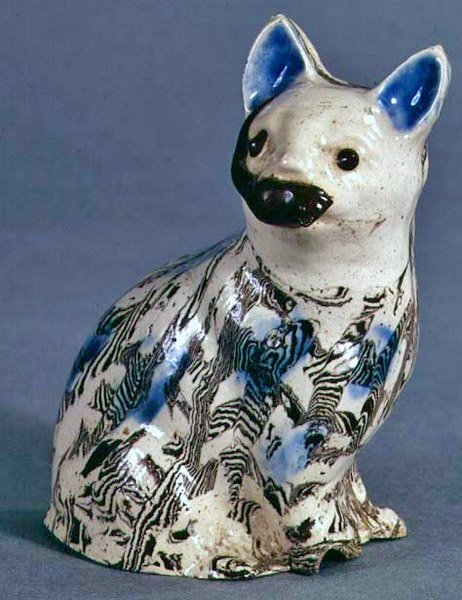 Staffordshire Katı Akik kedisi, c.1745 (seramik) by English School