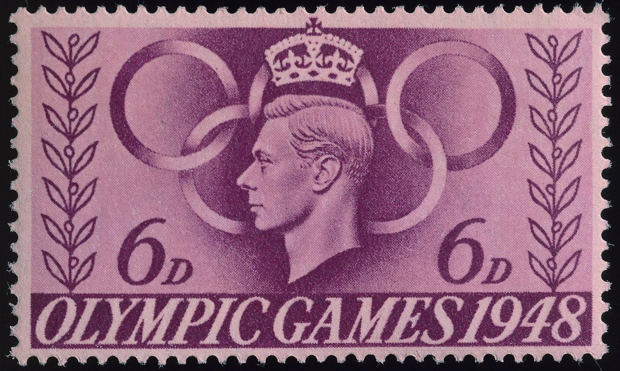 1948 Londra Olimpiyatları anısına damga by English School