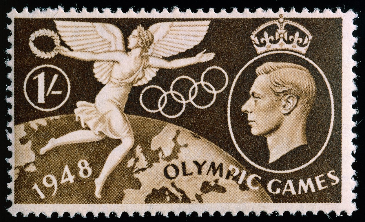 1948 Londra Olimpiyatları anısına damga by English School
