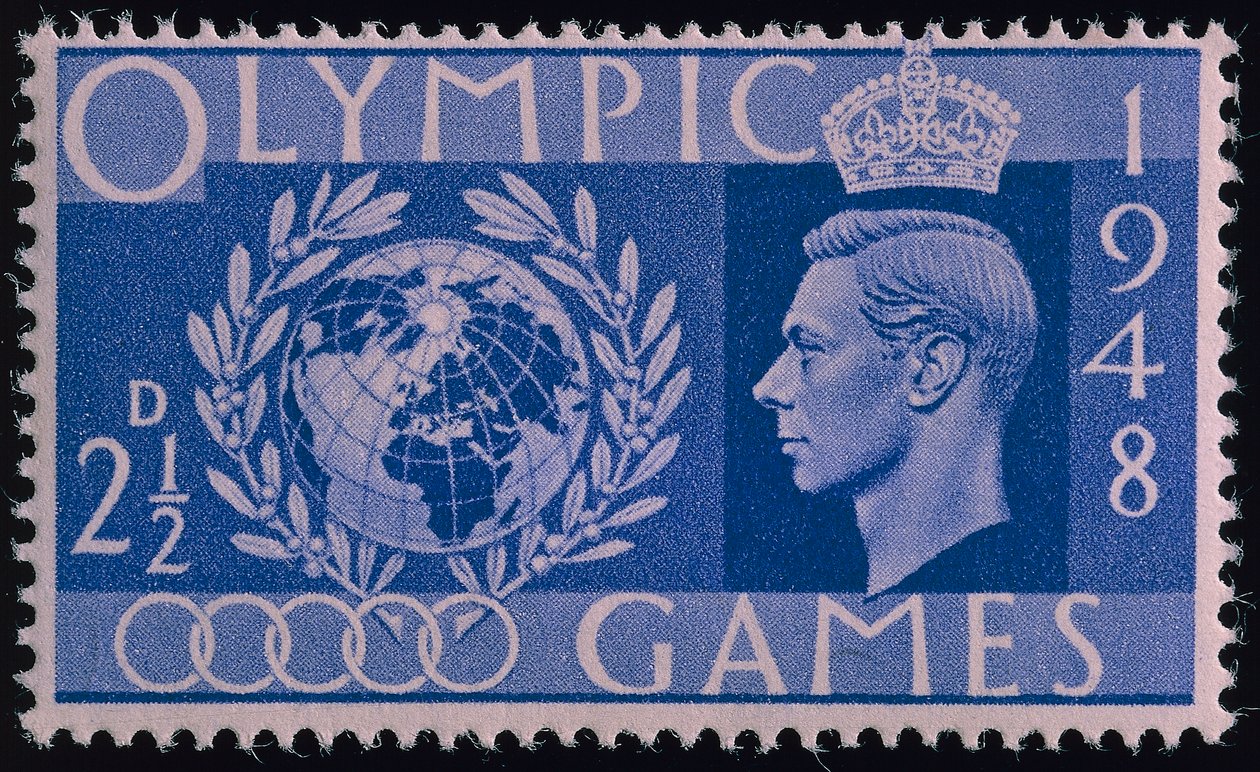 1948 Londra Olimpiyatları anısına damga by English School