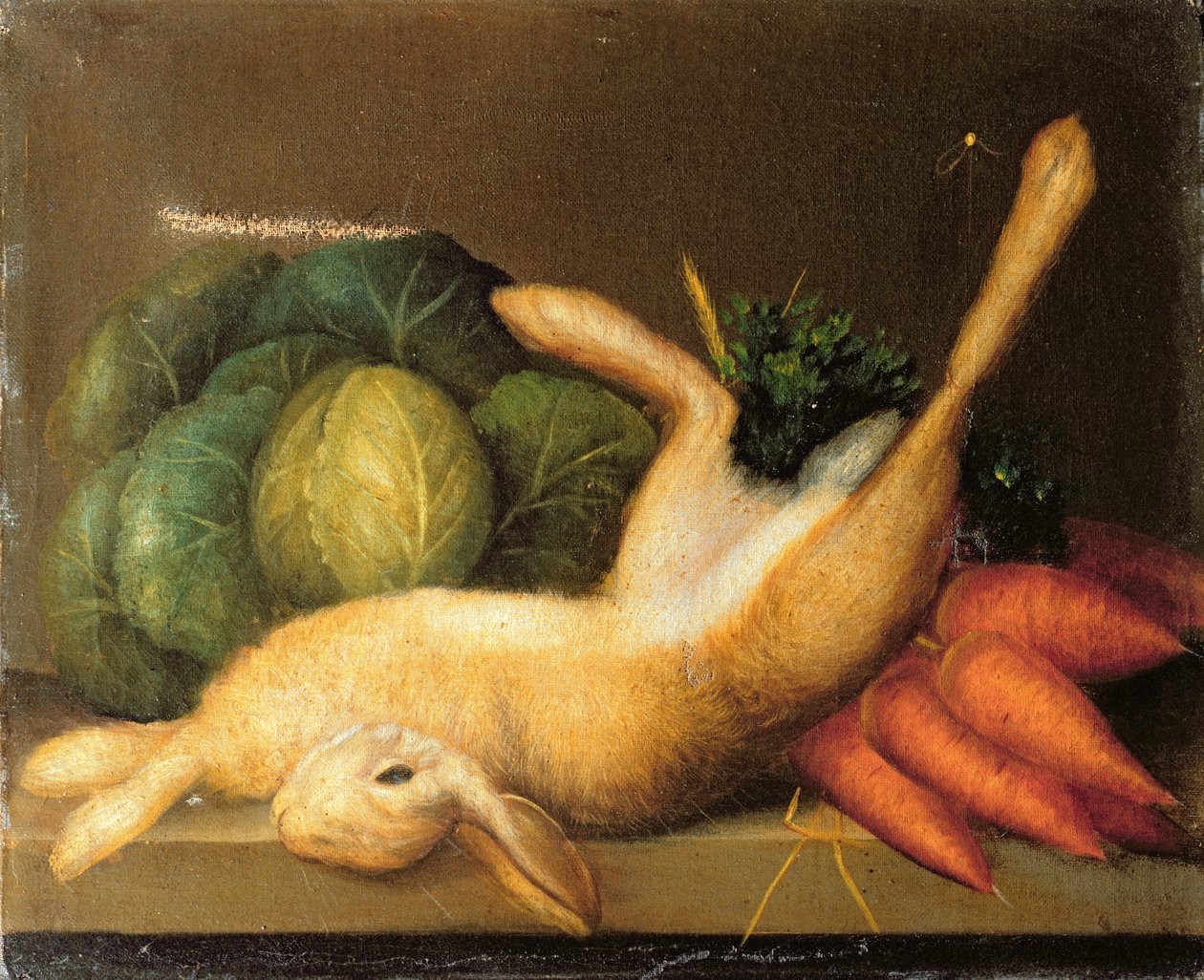 Natürmort bir tavşan, 1840 dolayları by English School