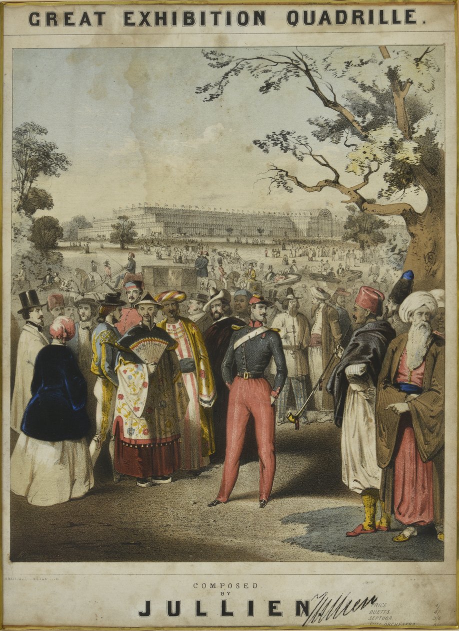 1851 Birlik Polka. J.G Jones, 16th Queens Lancers Grubunun Ustası, 1851 tarafından Tüm Milletlerin Mekanik Dehasına saygıyla yazılmıştır. by English School