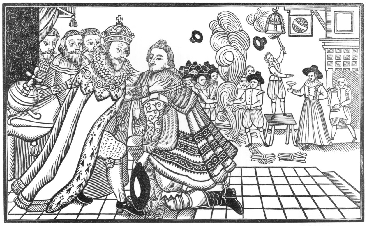 Galler Prensi Charles'ın (1600-49) İspanyol Mahkemesine Gelişi, 1623 by English School