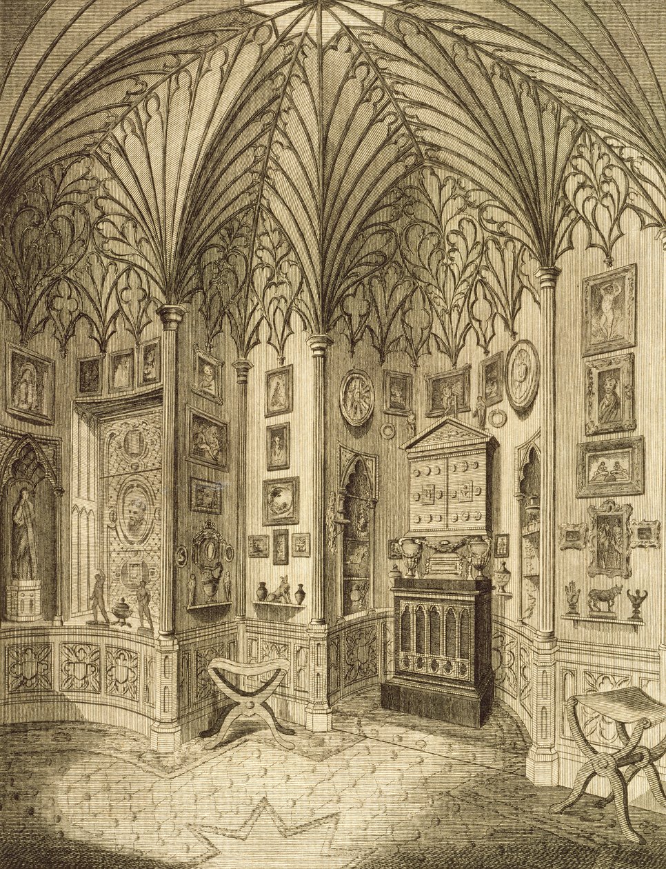 Dolap, T. Morris tarafından, Horace Walton tarafından Strawberry Hill