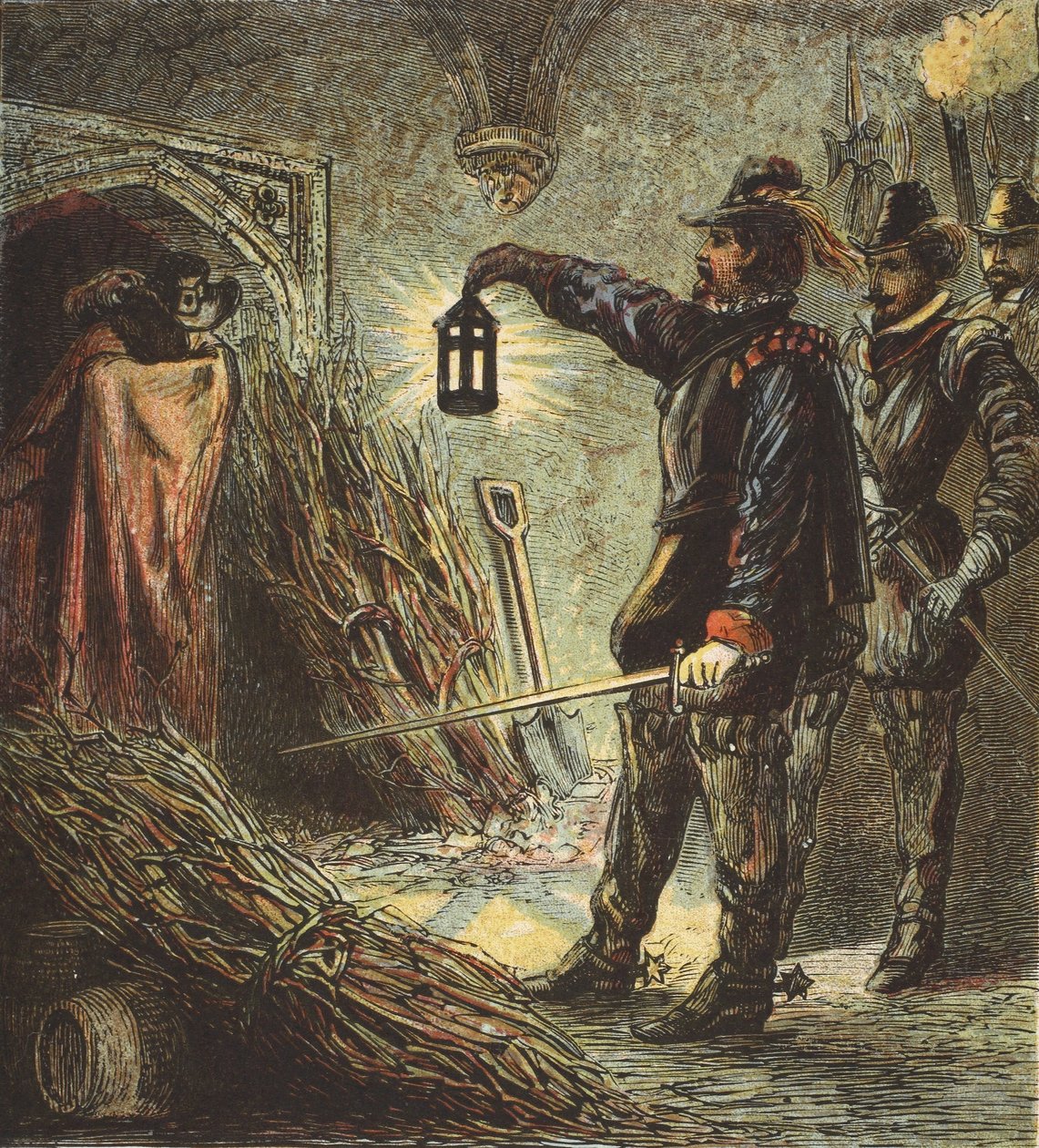 Guy Fawkes'ın Yakalanması, pub. 1890 by English School