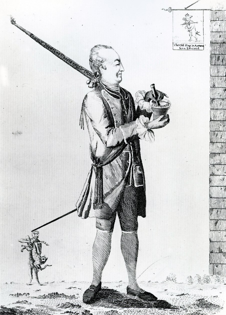 The Chymical Makarna, G. Terry tarafından yayınlandı, 1772 (mezzotint) by English School