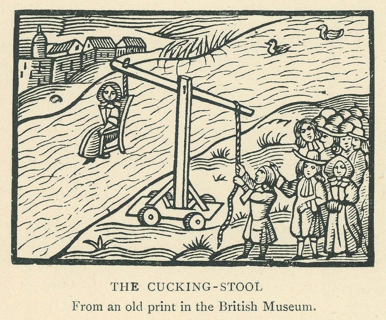 Cucking-Stool (lito) by English School