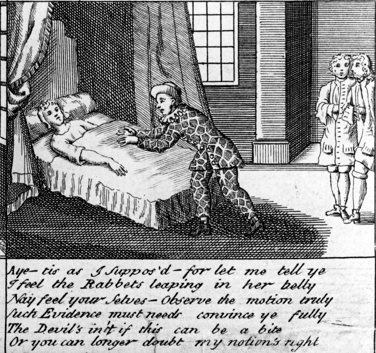 The Doctor in Labour veya Guildford'dan New Whim Wham, c.1726 by English School