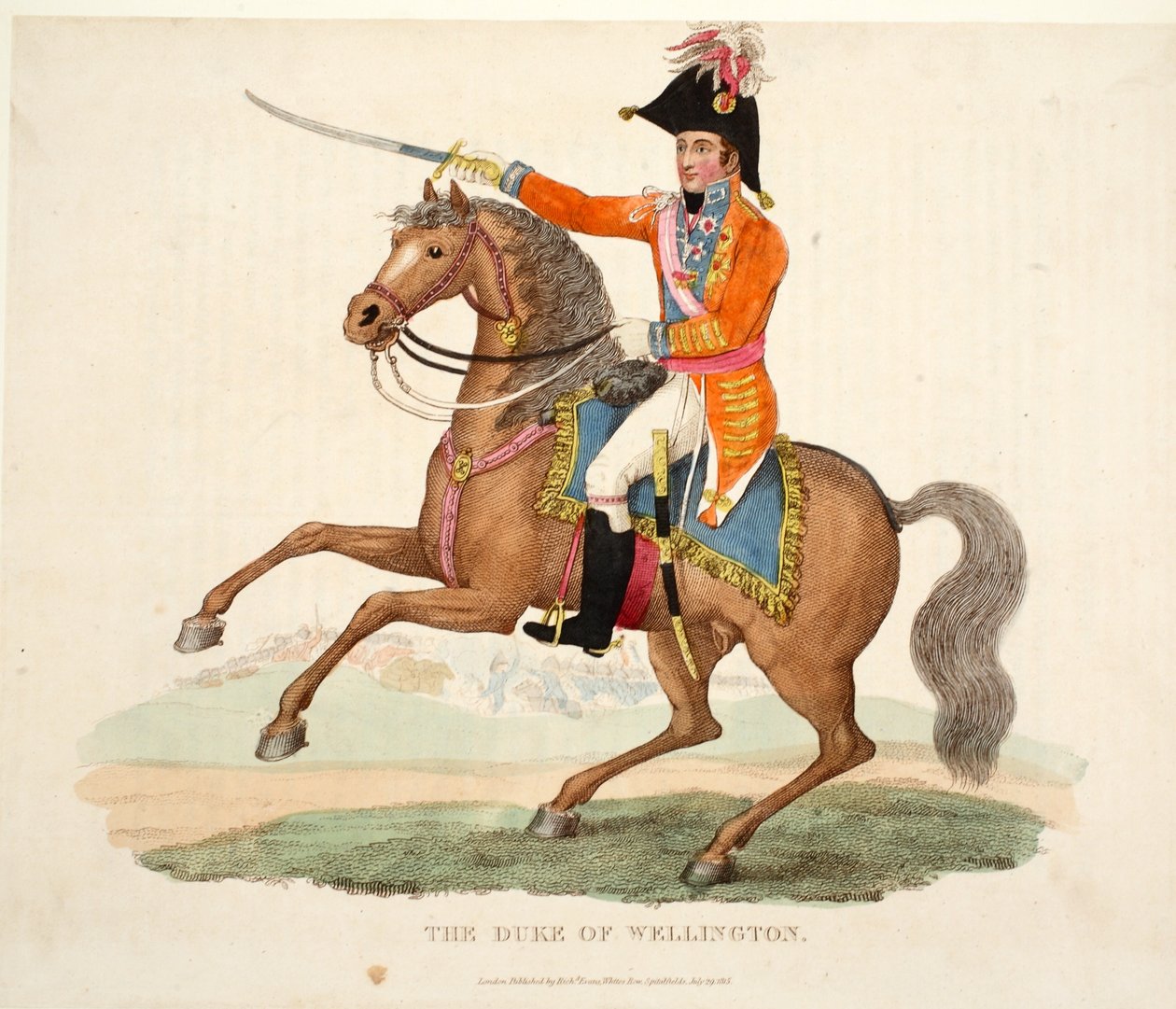 Wellington Dükü, pub. Richard Evans, engr Romney, William Mudford