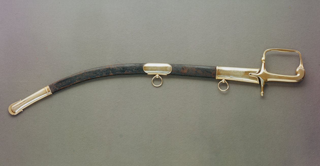 Wellington Dükü Kılıcı (metal ve deri) by English School