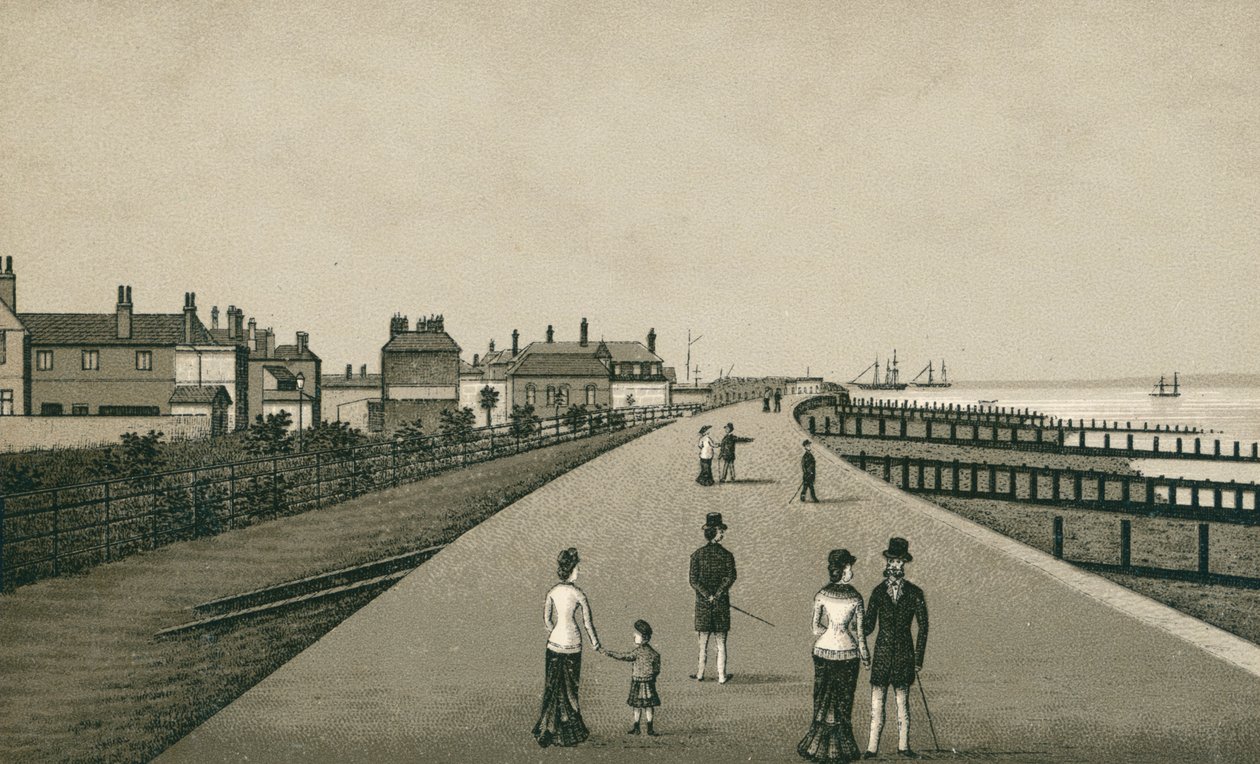 The Esplanade, Harwich (lito) by English School