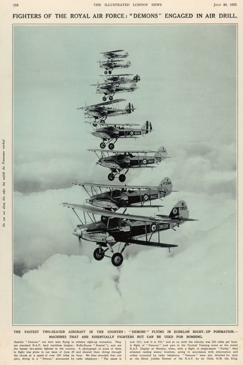 Ülkedeki En Hızlı İki Koltuklu Uçak: The Illustrated London News Royal Naval and Military Number, 20 Temmuz 1935