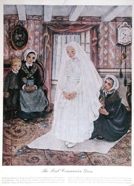 İlk Komünyon Elbisesi, c.1930 (renkli taş) by English School