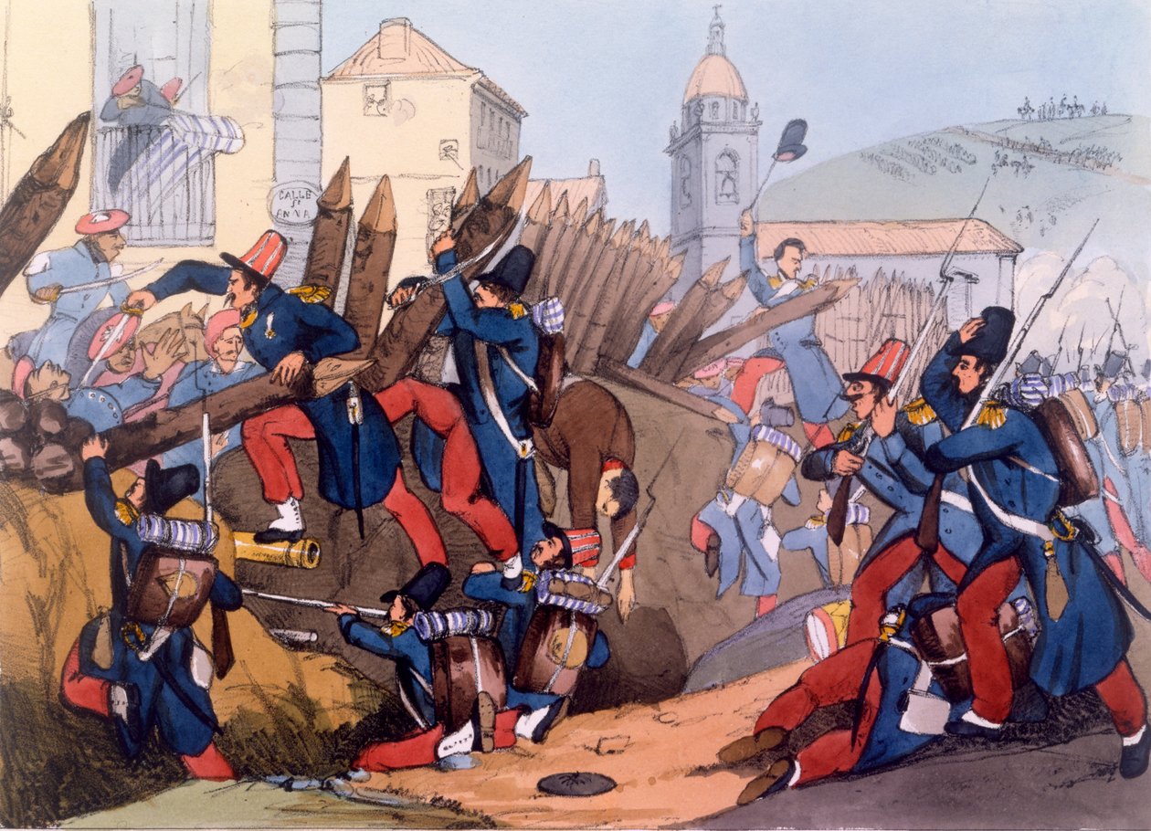 Fransız Lejyonu, bir Carlist Siperine baskın yapıyor, 1837 by English School