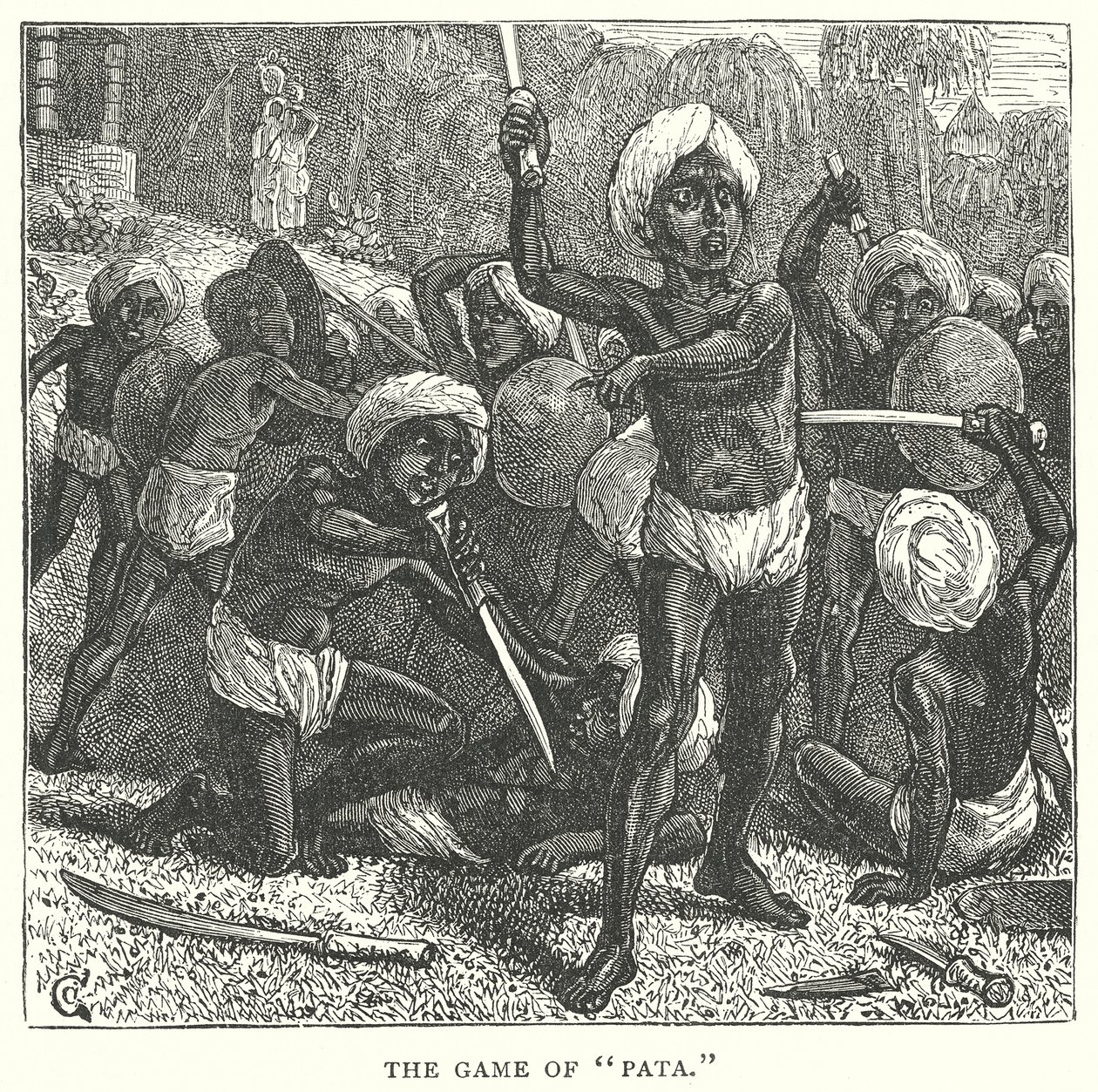 "Pata" Oyunu (gravür) by English School